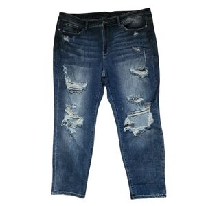 Judy Blue Distressed Boyfriend Jeans Size 24W